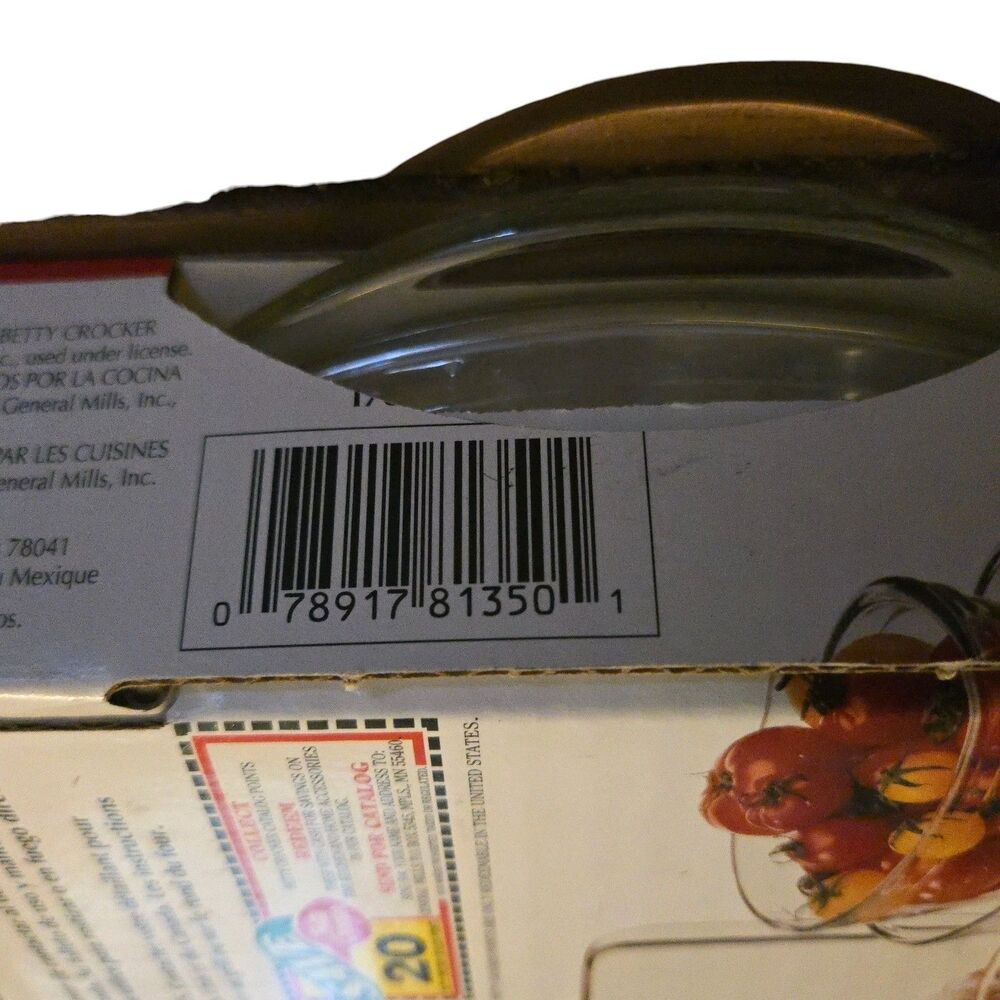 Vintage Betty Crocker New In Box (NIB) Fluted Pie Plate 8.5 X 1.5 1995 - Picture 5 of 8